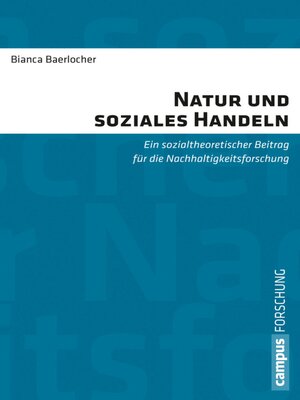 cover image of Natur und soziales Handeln